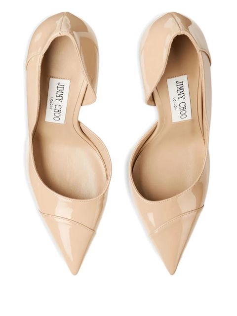 Jimmy Choo 100mm Brigitte pointed pumps - Neutrals