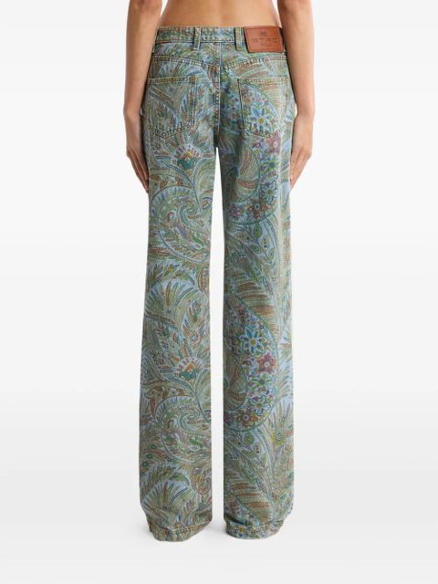 ETRO paisley-motif jeans - Blue