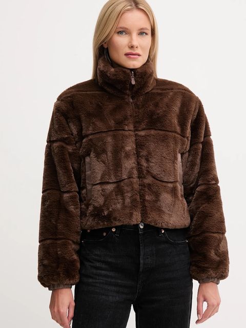 Save The Duck kurtka dwustronna YUKI kolor brązowy zimowa D32492W.FURY21 - zdjęcie produktu nr 1