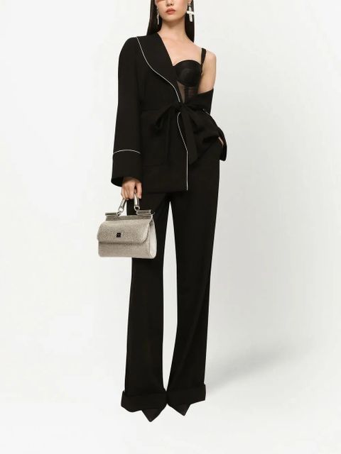 Dolce & Gabbana KIM DOLCE&GABBANA rhinestone-embellished cross earrings - Silver - zdjęcie produktu nr 2