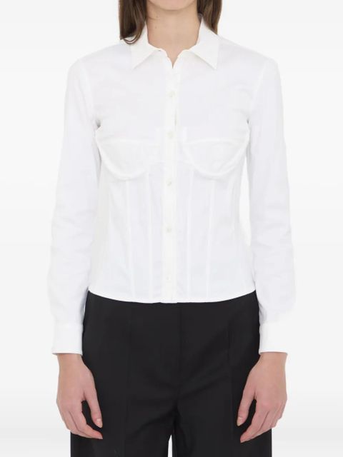 Balenciaga corset lace-up shirt - White - zdjęcie produktu nr 1