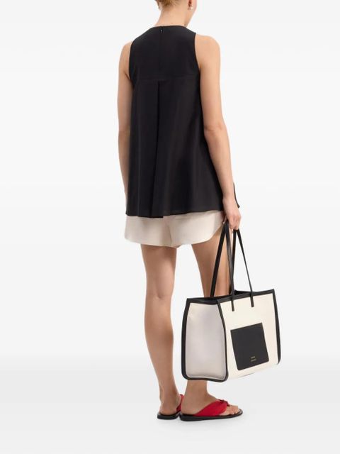 LouLou de Saison Liao flaring gathered blouse - Black