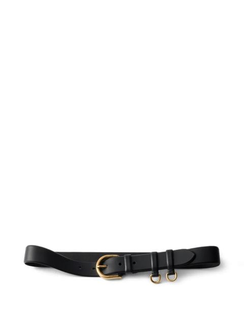 Prada leather belt - Black - zdjęcie produktu nr 1