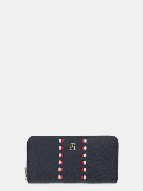 Tommy Hilfiger portfel damski kolor granatowy AW0AW18133 - zdjęcie produktu nr 1