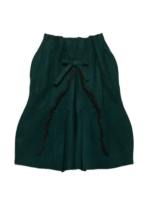 Prada Shetland wool midi skirt - Green - zdjęcie produktu nr 1
