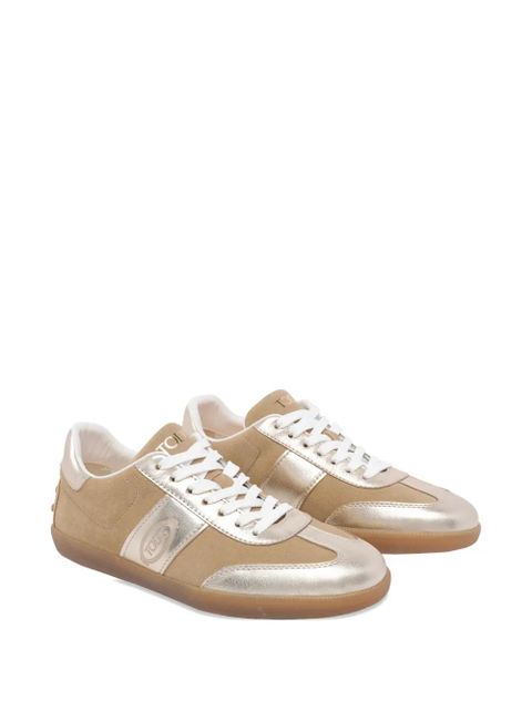 Tod's tab logo suede sneakers - Neutrals - zdjęcie produktu nr 2