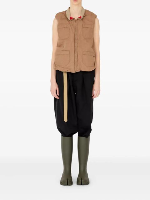 Maison Margiela linen-blend waistcoat - Brown