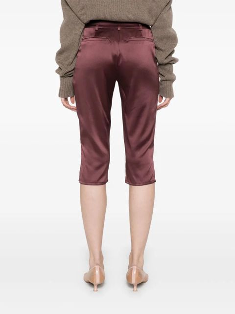 Christopher Esber cropped trousers - Red