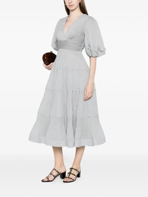 ZIMMERMANN tiered midi dress - Blue - zdjęcie produktu nr 2