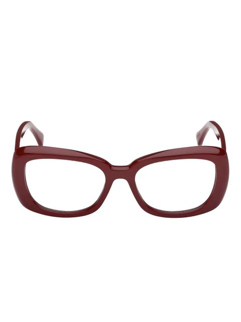 Max Mara rectangle-frame glasses - Red - zdjęcie produktu nr 1