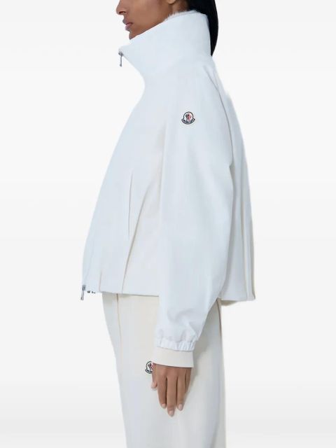 Moncler zip-up high-neck jacket - White