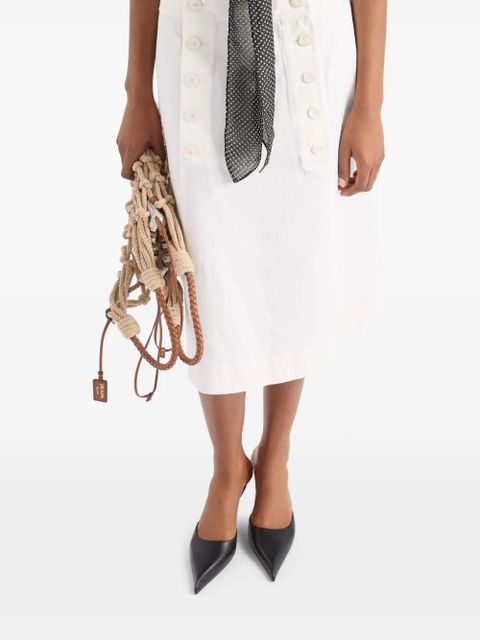 Prada gabardine skirt - White