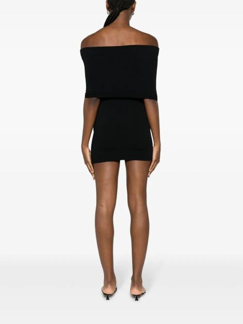 WARDROBE.NYC Off Shoulder bodycon minidress - Black