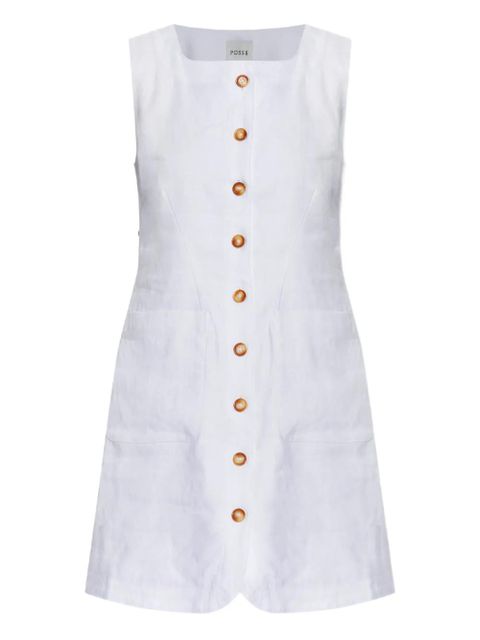 Posse linen mini dress - White - zdjęcie produktu nr 1
