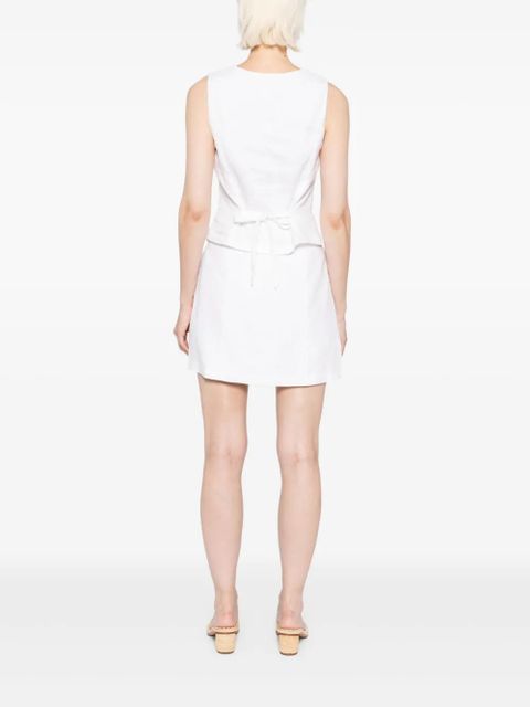 Reformation Lindsey linen two piece - White