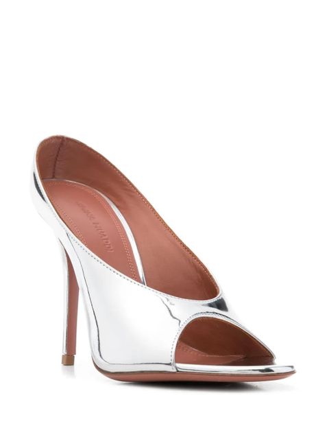 Amina Muaddi 105mm Anok sandals - Silver - zdjęcie produktu nr 2