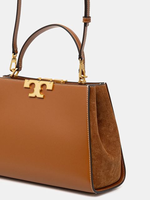 Tory Burch torebka skórzana Eleanor kolor brązowy 137312-201