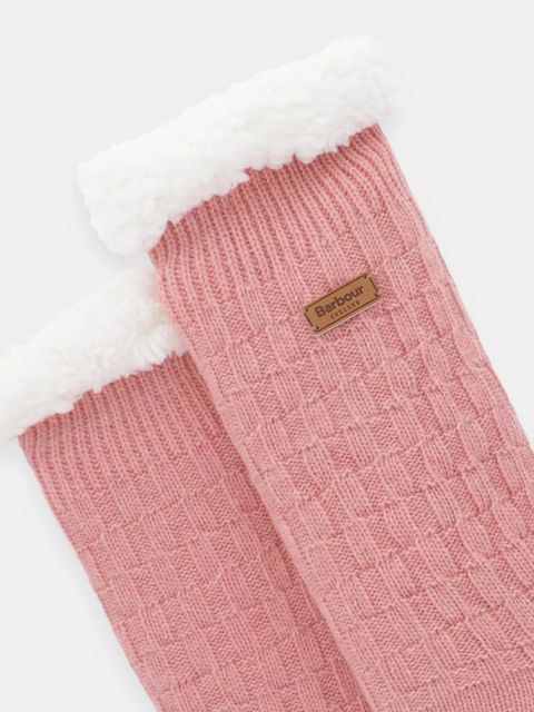 Barbour skarpetki z domieszką wełny kolor różowy LAC0297 - zdjęcie produktu nr 2