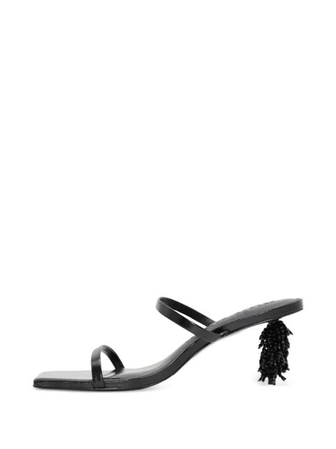 Cult Gaia Riley beaded heeled sandals - Black