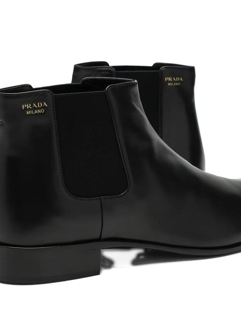 Prada pull-tab chelsea boots - Black