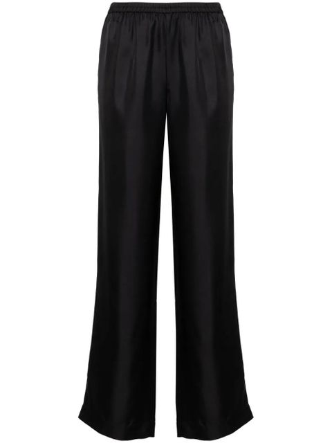 LouLou de Saison Alera wide-leg silk trousers - Black - zdjęcie produktu nr 1