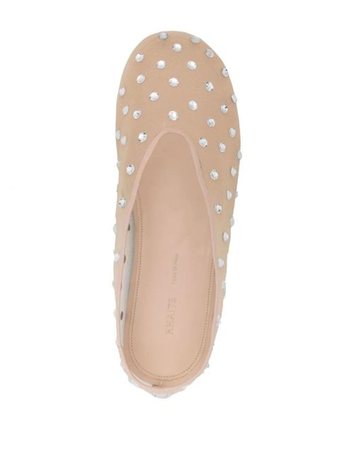 KHAITE The Marcy mesh ballet pumps - Neutrals