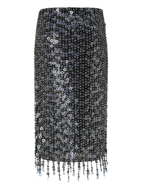 PINKO sequinned midi skirt - Grey - zdjęcie produktu nr 2