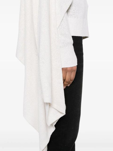 TOTEME bouclé cape sweater - Neutrals
