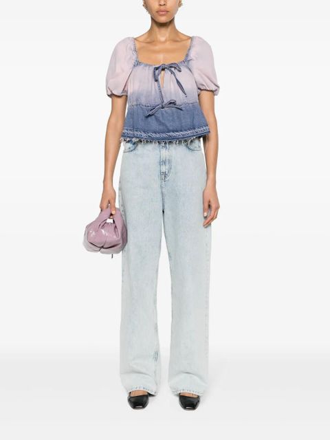 GANNI Future denim blouse - Blue - zdjęcie produktu nr 2