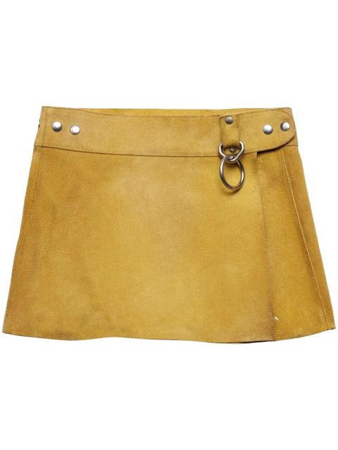 Prada suede miniskirt - Yellow - zdjęcie produktu nr 1