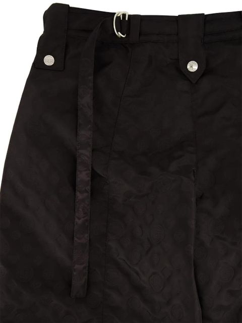 Casablanca monogram tie-detail trousers - Black