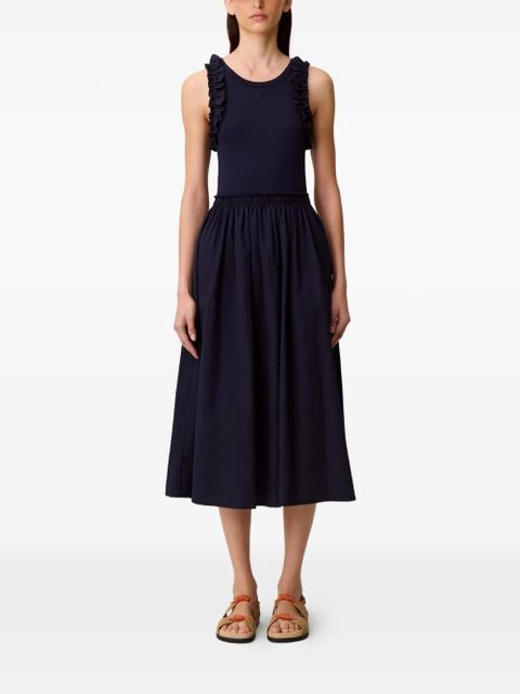 Claudie Pierlot ruffled midi dress - Blue