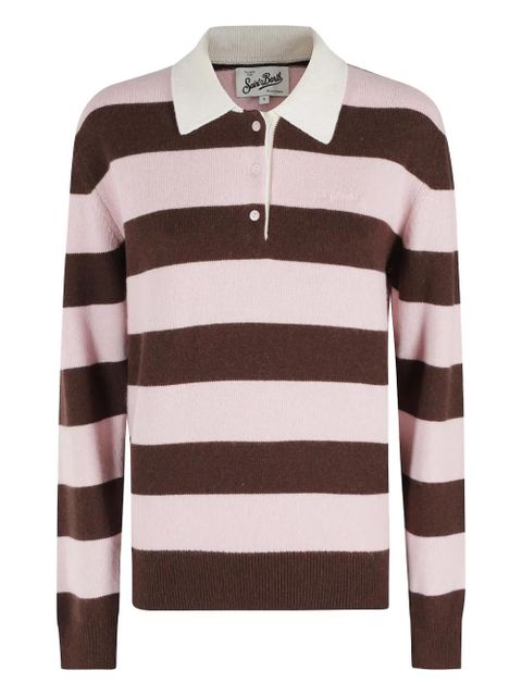 MC2 Saint Barth striped hadidy polo top - Pink - zdjęcie produktu nr 1