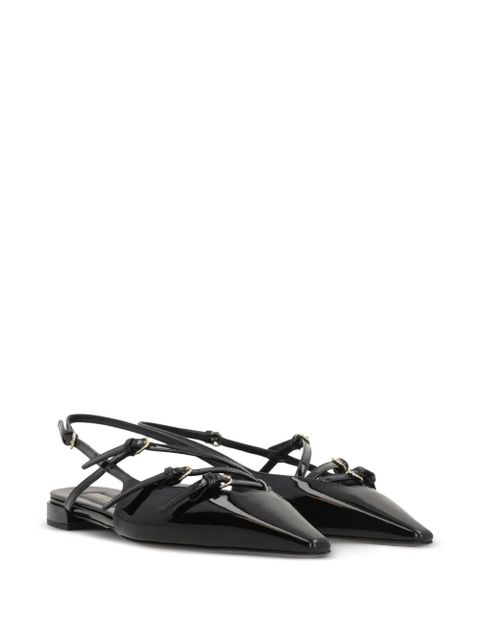 Miu Miu patent leather slingback pumps - Black - zdjęcie produktu nr 2