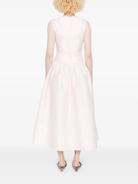 Self-Portrait taffeta midi dress - Pink