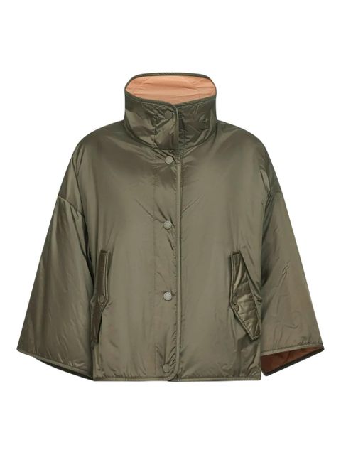 Weekend Max Mara Ronco snap-buttoned reversible jacket - Green - zdjęcie produktu nr 1