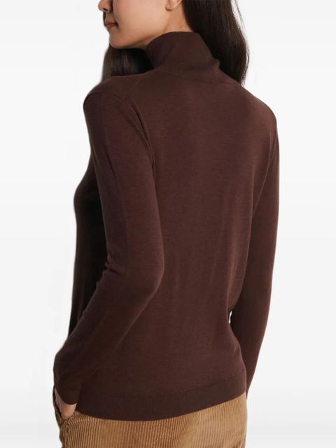 Weekend Max Mara roll-neck long-sleeve sweater - Brown