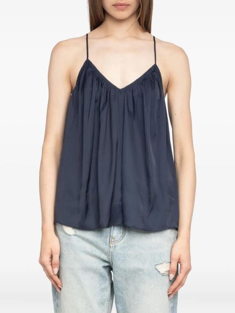 Zadig&Voltaire Cym satin top - Blue