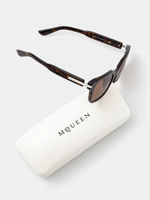 Alexander McQueen okulary kolor pomarańczowy AM0496SA - zdjęcie produktu nr 2