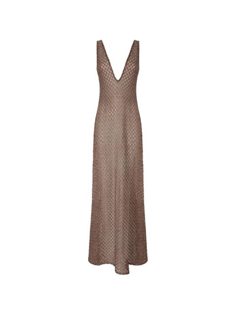 Missoni V-neck dress - Brown - zdjęcie produktu nr 1