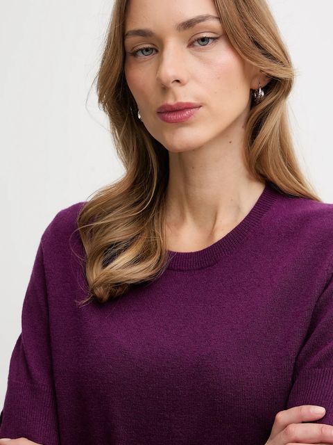 United Colors of Benetton sweter damski kolor fioletowy lekki 1002D10D2