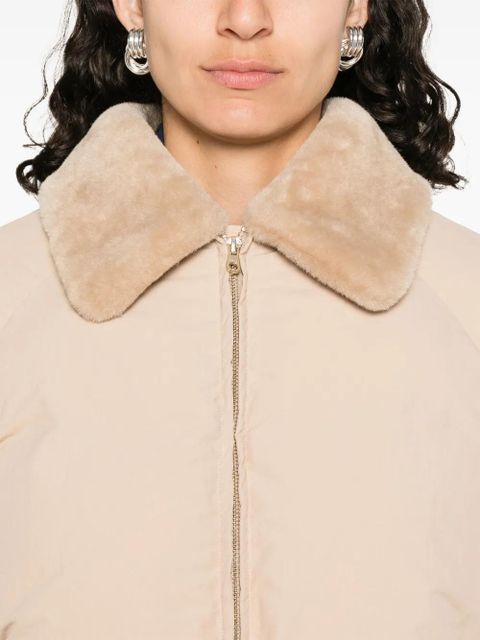 SANDRO zip-up puffer jacket - Neutrals