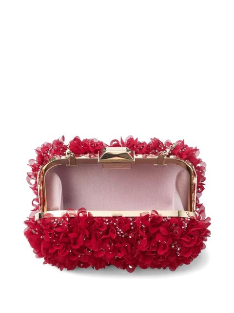 Jimmy Choo Cloud floral crystal clutch bag - Red - zdjęcie produktu nr 2