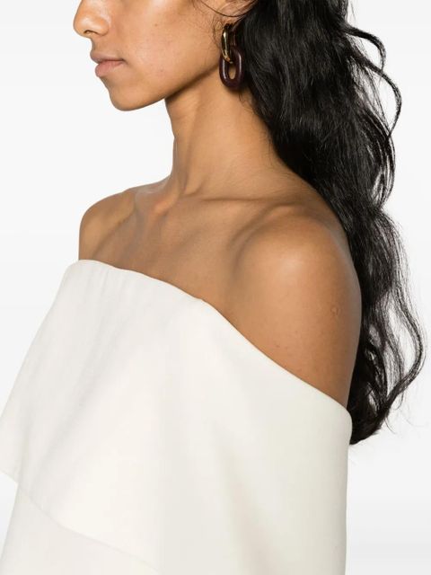 TOTEME off-shoulder strapless top - Neutrals