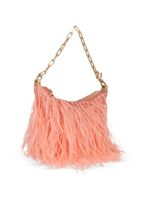 Cult Gaia Gia feather chain shoulder bag - Pink