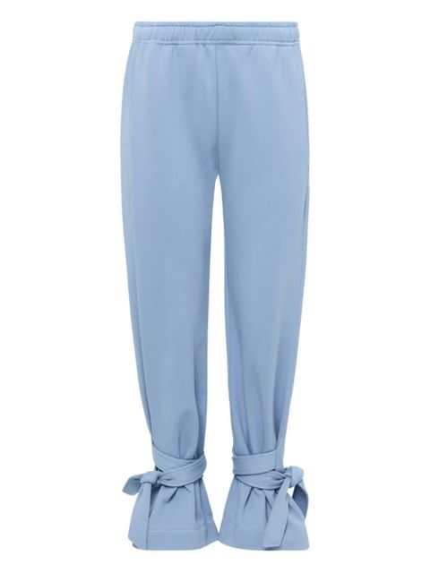JW Anderson tie-fastening cotton trousers - Blue - zdjęcie produktu nr 1