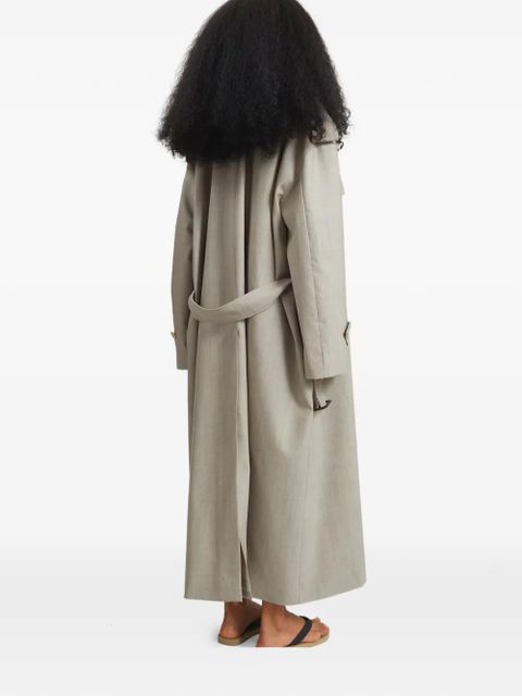 The Frankie Shop double-breasted belted coat - Neutrals