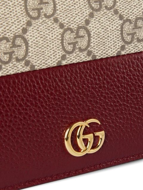 Gucci GG Marmont two-tone chain wallet - Neutrals