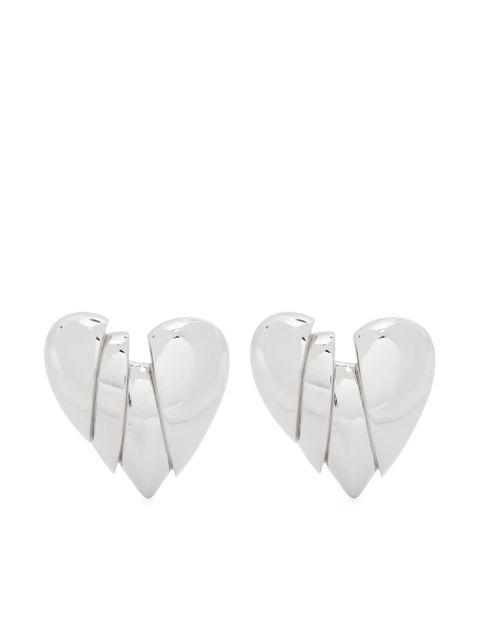 Amina Muaddi Heartbreaker earrings - Silver - zdjęcie produktu nr 1