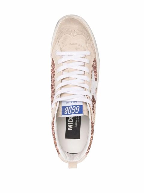 Golden Goose Mid Star glitter sneakers - Pink